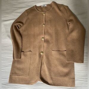 J. Crew Women’s Camel Cardigan with Gold Button Details in Size XS (runs large)